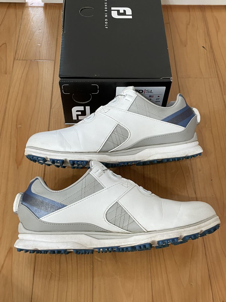 3ラウンド使用 27㎝ FJ フットジョイ PRO SL プロ エスエル スパイク