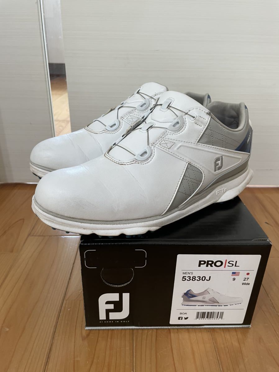 3ラウンド使用 27㎝ FJ フットジョイ PRO SL プロ エスエル スパイク