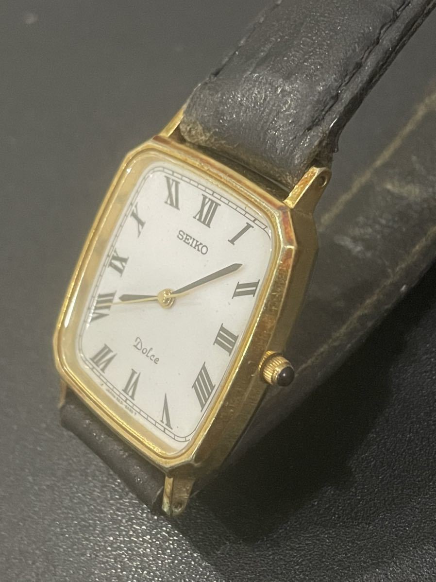 ☆SEIKO セイコー メンズ 腕時計 クォーツ DOLCEドルチェ 5E31-5A80 白