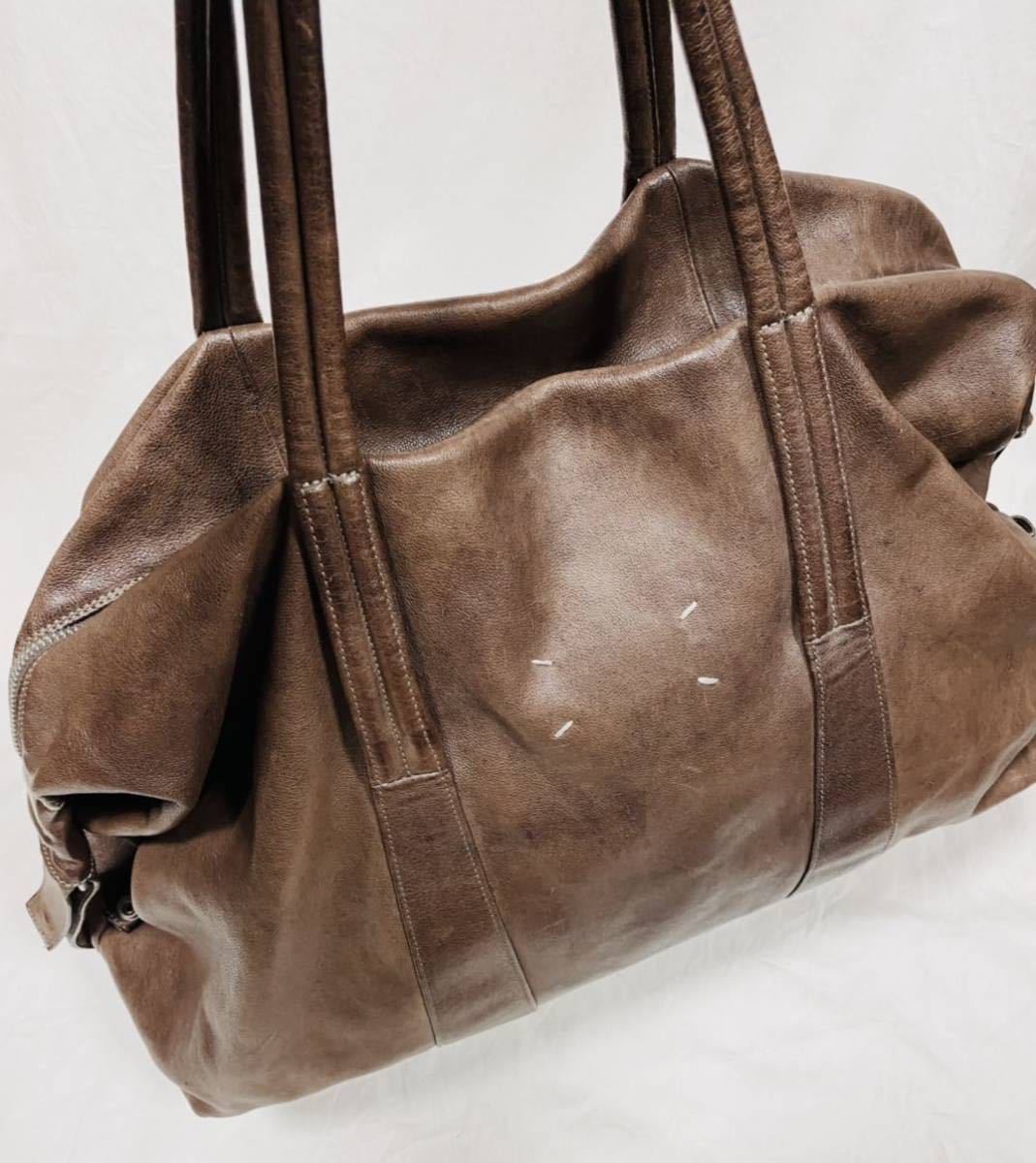 Maison Martin Margiela 11 セーラーバッグ キャメル レザー メゾン マルタン マルジェラ 2013aw ココア スタッフインターナショナル