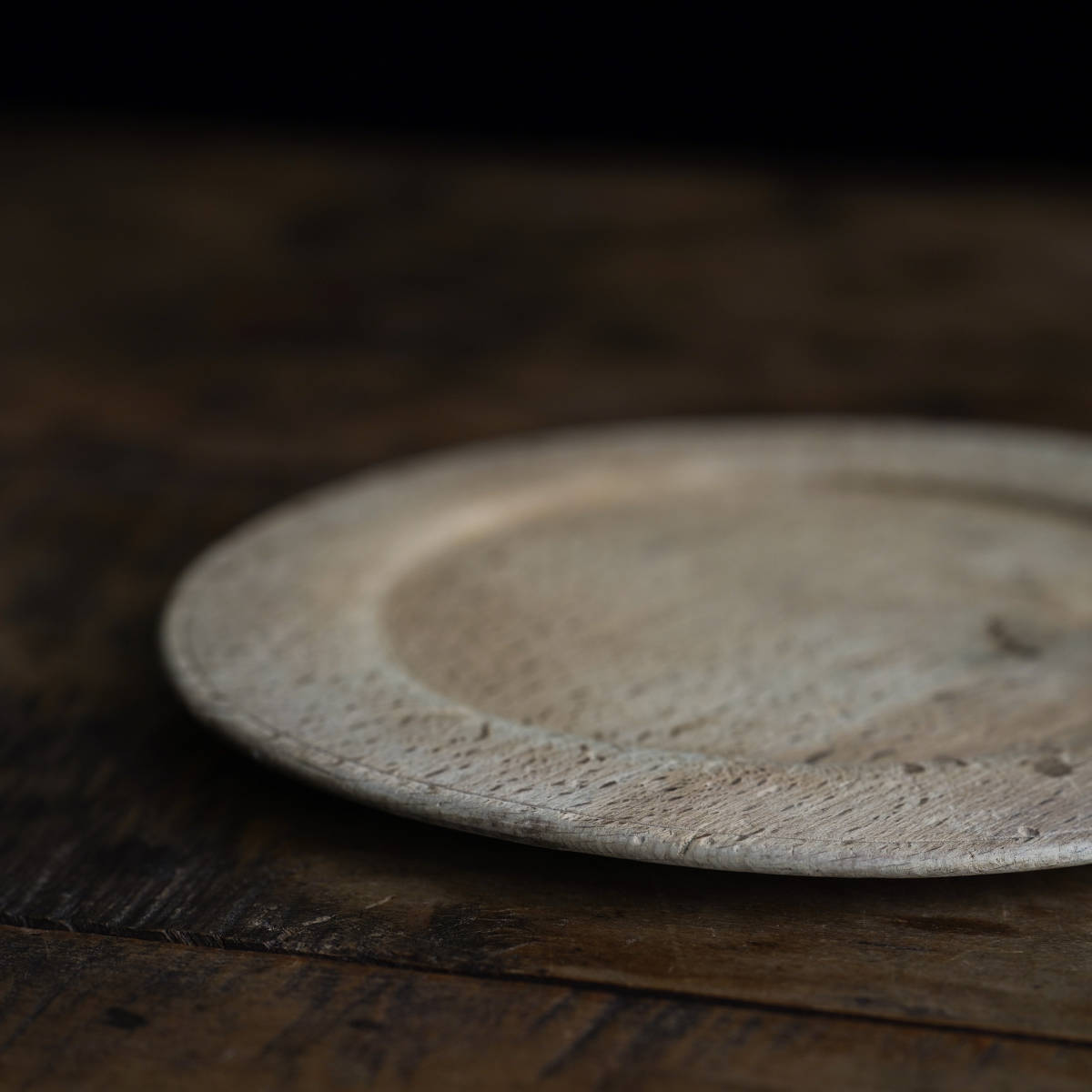 18世紀 スウェーデン 木皿 / アンティーク 1700年代 木製 リムプレート パン皿 チーズボード 北欧民藝 古民芸 フォークアート オブジェ e_画像7