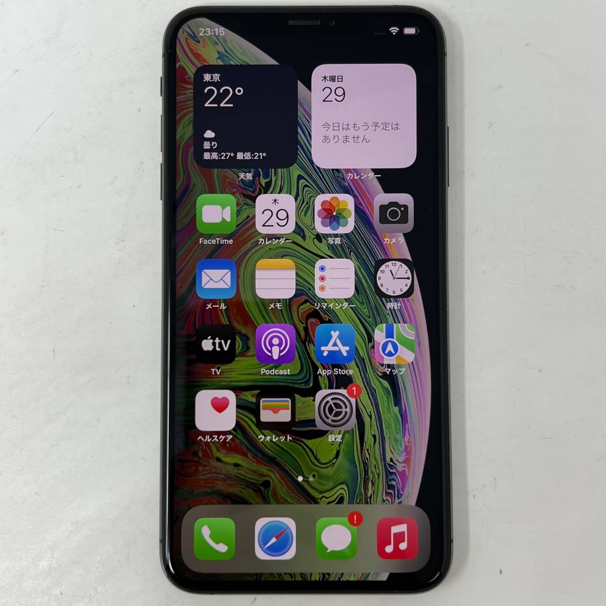 SIMフリー iPhone Xs Max 256GB MT6U2J/A 判定○ スペースグレイ SIM