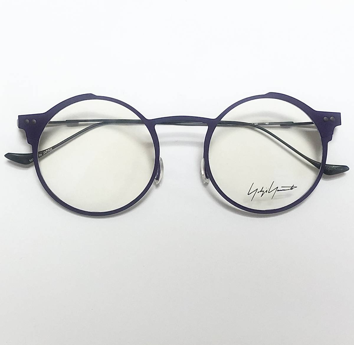 新品 Yohji Yamamoto ヨウジヤマモト 丸メガネ 純正ケース付き 日本製