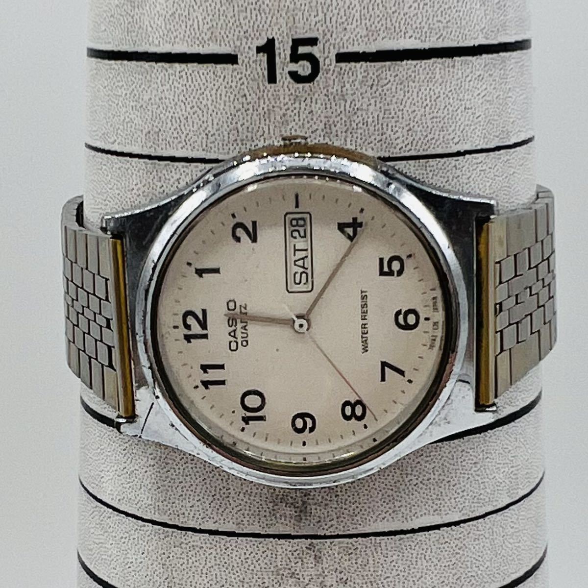 CASIO カシオ MQ-514 メンズ腕時計 腕時計 時計 3針 クオーツ クォーツ カレンダー 付 未稼働品 HT_画像6