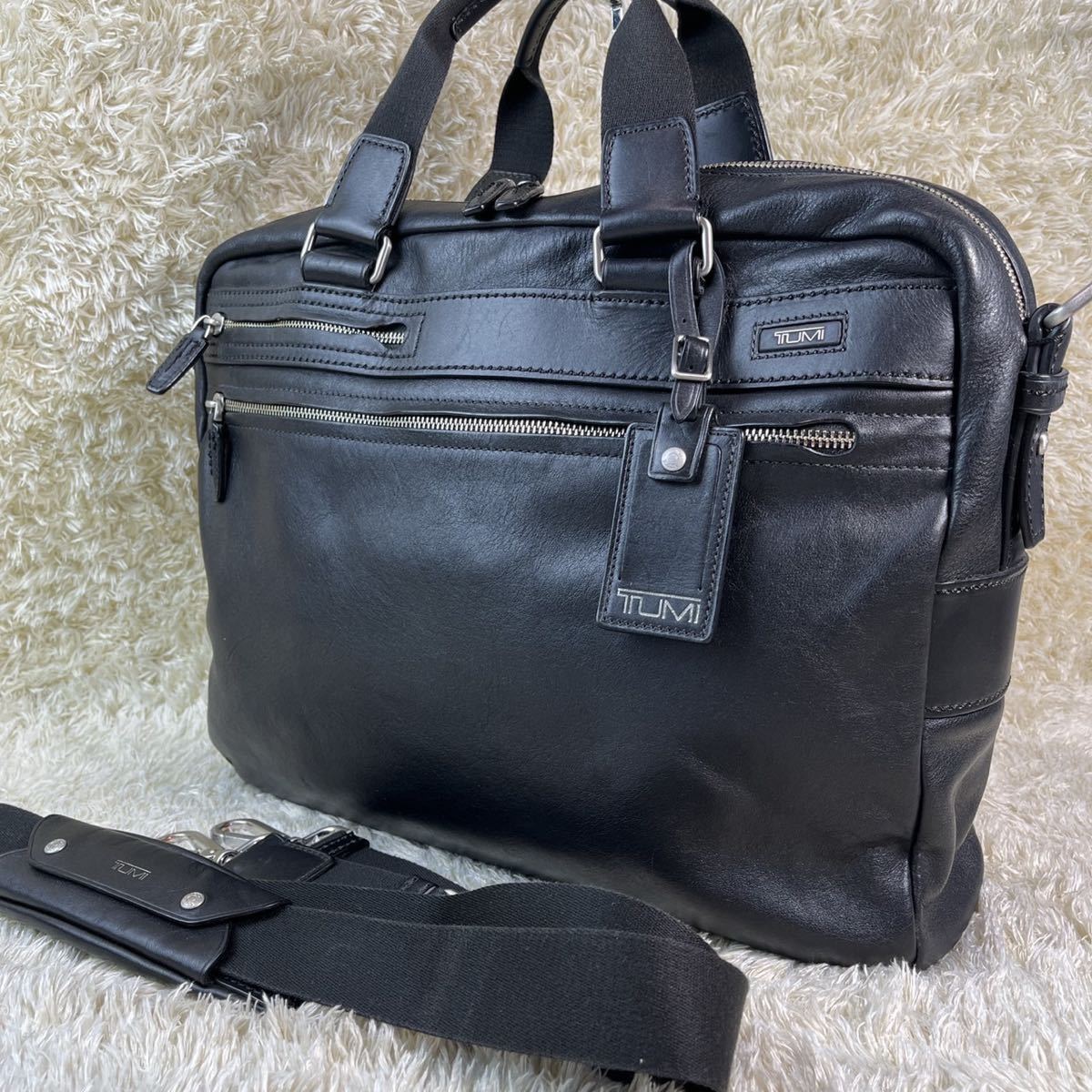 トゥミ ラレード テルライド 2WAY ビジネス ブリーフ レザー バッグ 黒