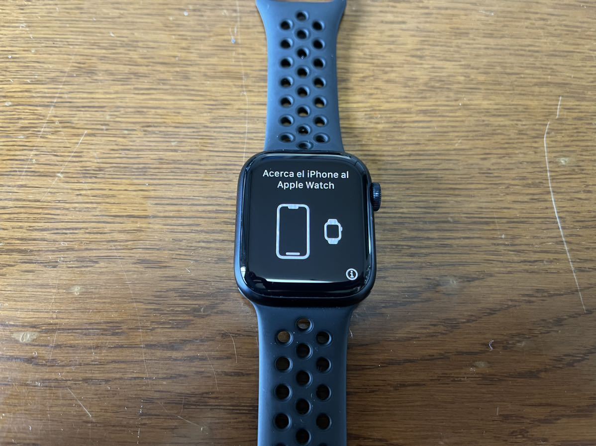 美品 希少モデル 保証残ありApple Watch Nike Series 7 GPSモデル 41mm