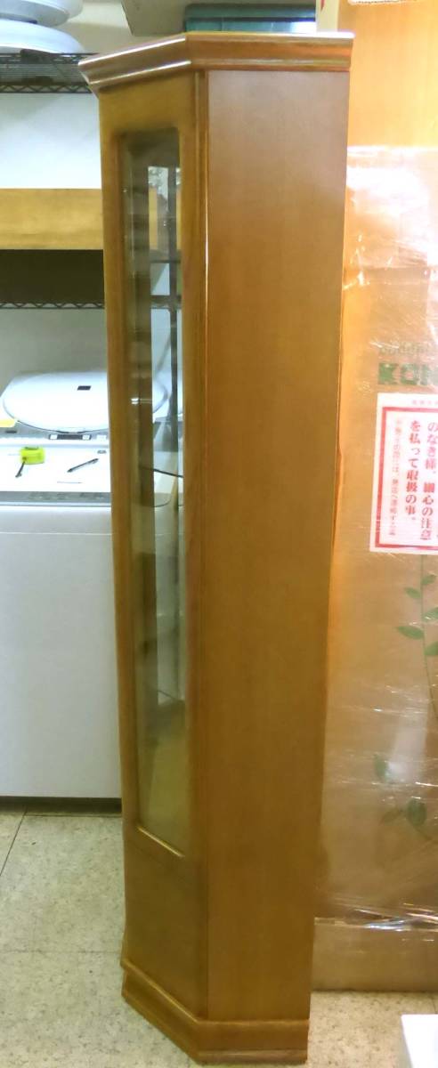 市内限定 ニトリ コレクションボード ノース 飾り棚 コレクションケース ガラスケース カップボード スリム 綺麗です_画像3