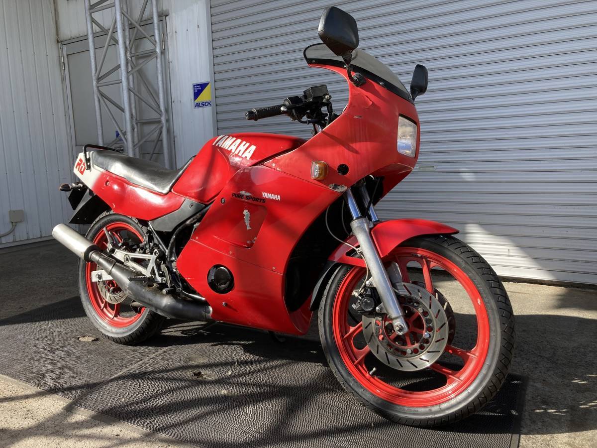 RD350(RZ350) 1WT YPVS 逆車 赤06918 1988年式 ヤマハ 2stエンジン始動確認済!吹け上がり良好!現状販売/輸入新規.国内未登録/豊橋市/170Zの画像1