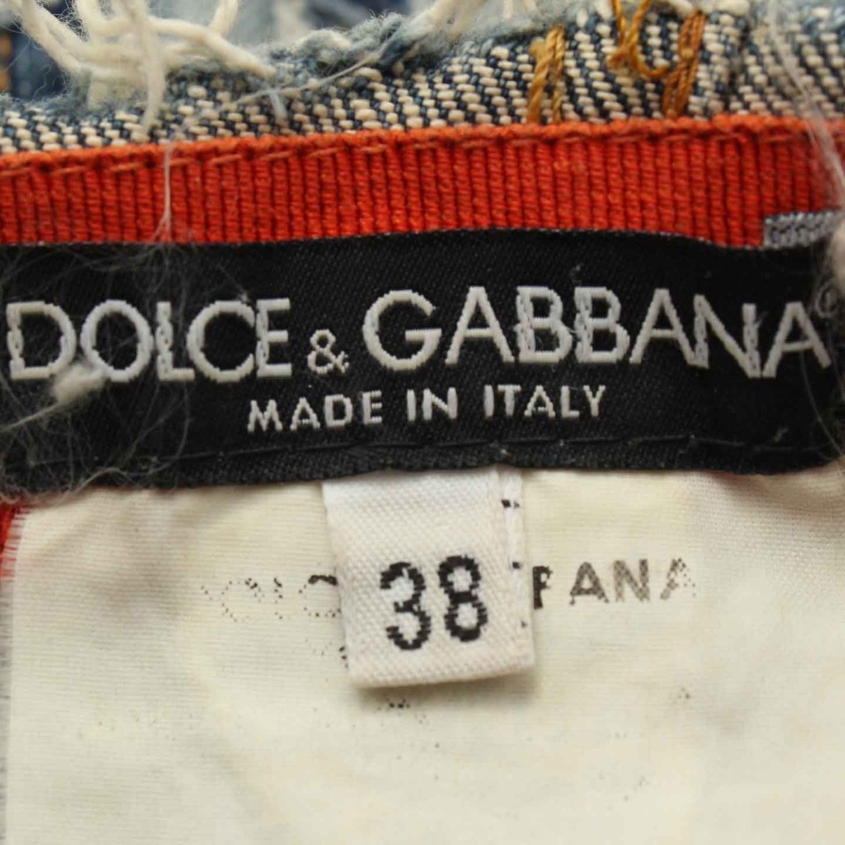 【... и ...】Dolce&Gabbana　...  повреждение   Denim    mini  юбка   light  голубой 38 30998