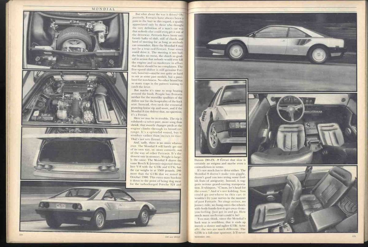 【c9391】81.11 CARandDRIVER／デトロイトの1982年モデル、オールズモビルカットラス シエラ ディーゼル、ポンティアックT1000、..._画像8