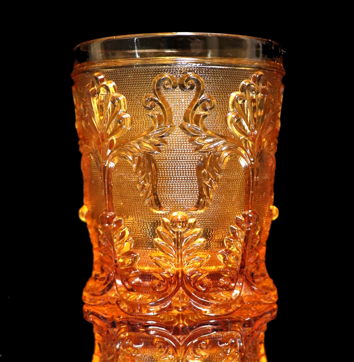 オールド・バカラ (BACCARAT) 1840年 貴重 グラス 琥珀色 大型