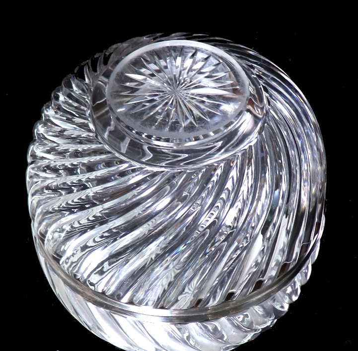 オールド・バカラ(BACCARAT) バンブー 24.5cm 2.7kg 特大 銀巻鉢