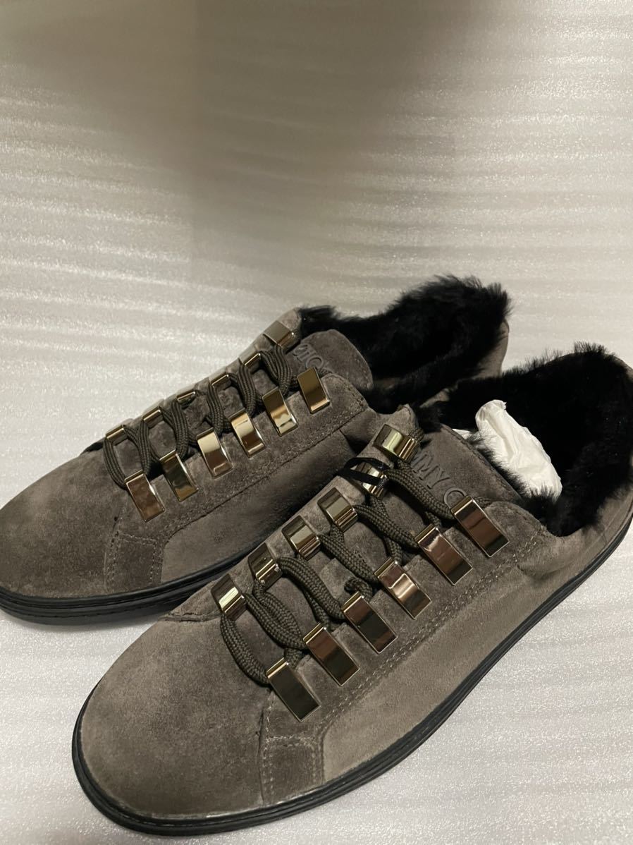 ジミーチュウ jimmy choo cash リアルファー スエードスニーカー lp2m