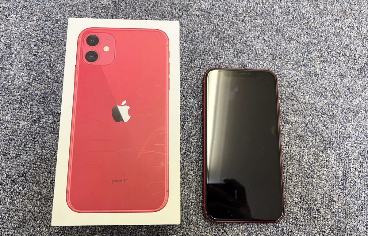 Apple iPhone11 64GB プロダクトレッド 本体 MWLV2J/A iPhone アップル