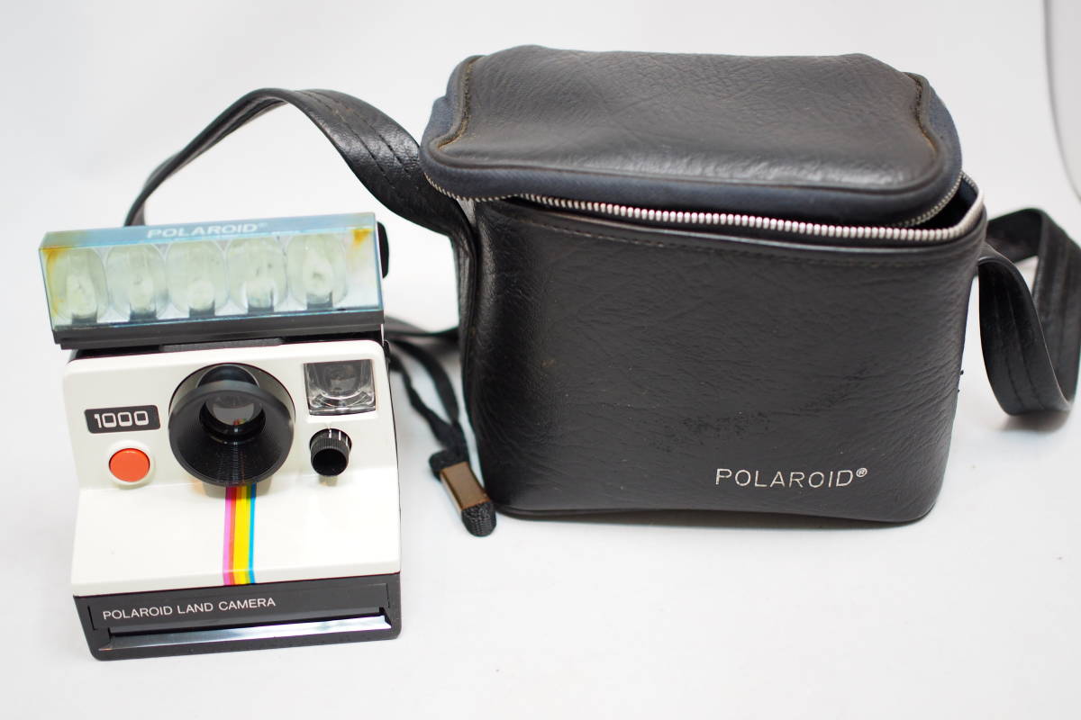 Polaroid Land Camera 1000 ポラロイドカメラ 昭和レトロ 現状品 ケース付き ジャンク