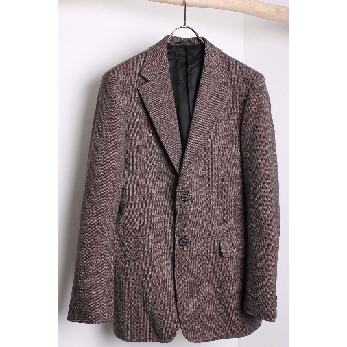 品質保証 PRADA プラダ セットアップスーツ 46R LANA100%ブラック