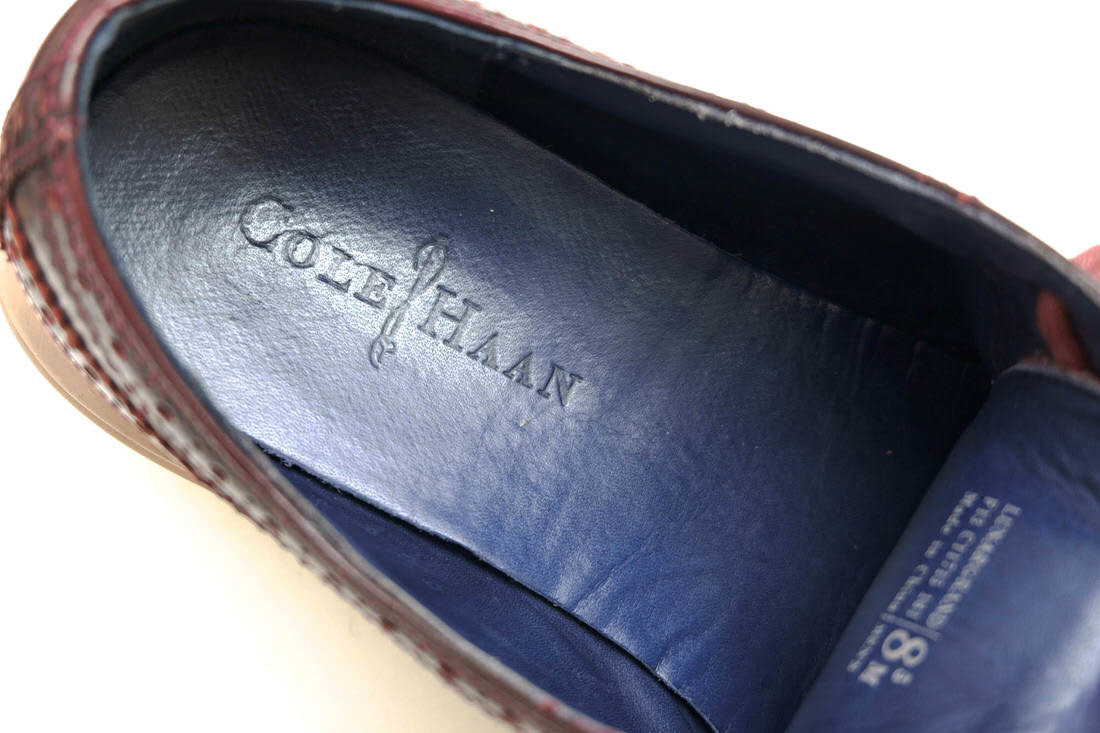 COLE HAAN コールハーン カジュアルシューズ C11715 LunarGrand Long Wingtip ルナグランド 牛革 バーガンディ ロングウイングチップ 定番_画像8