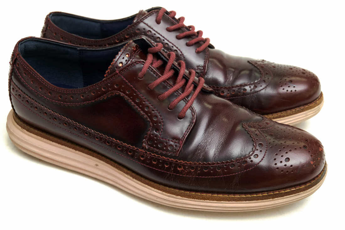 COLE HAAN コールハーン カジュアルシューズ C11715 LunarGrand Long Wingtip ルナグランド 牛革 バーガンディ ロングウイングチップ 定番_画像2