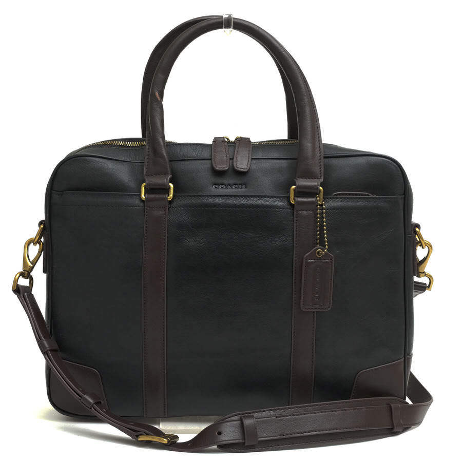 COACH コーチ ビジネスバッグ 71012 Bleecker Harness Leather Slim Brief ブリーカー ハーネス スリム ブリーフ 牛革