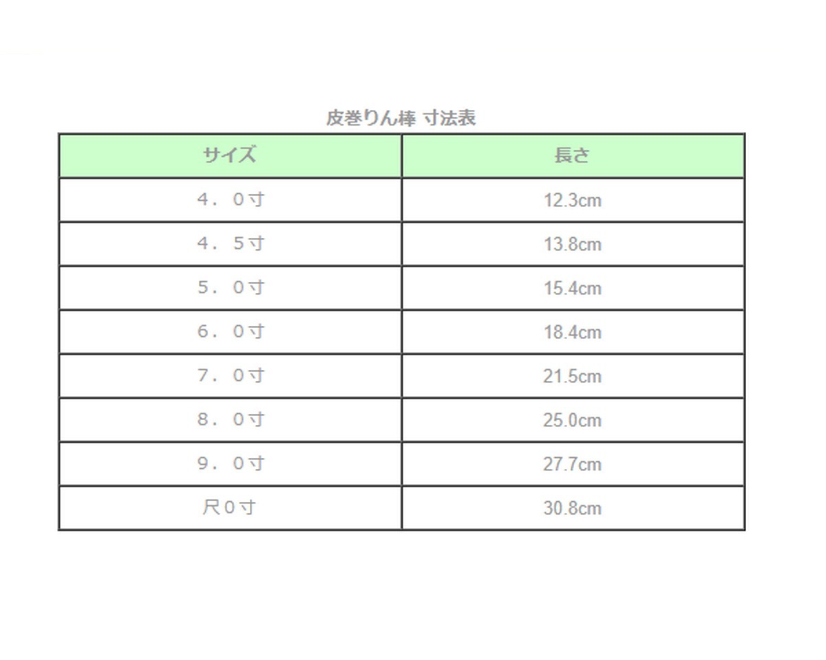 皮巻りん棒（皮巻倍）朱柄　８．０寸［仏具］_画像6