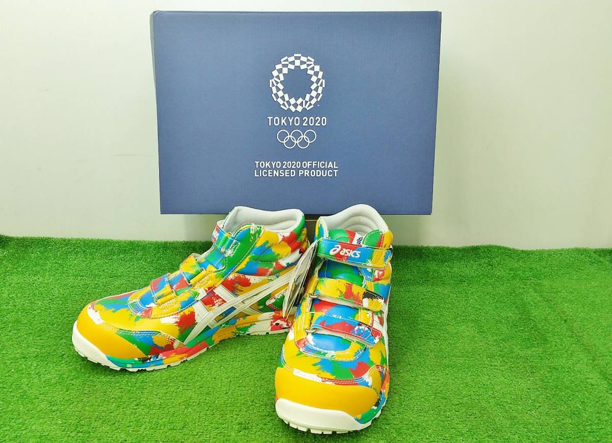 未使用 asics アシックス 安全靴 東京2020 オリンピックエンブレム 未使用 asics アシックス 安全靴 東京2020 オリンピックエンブレム