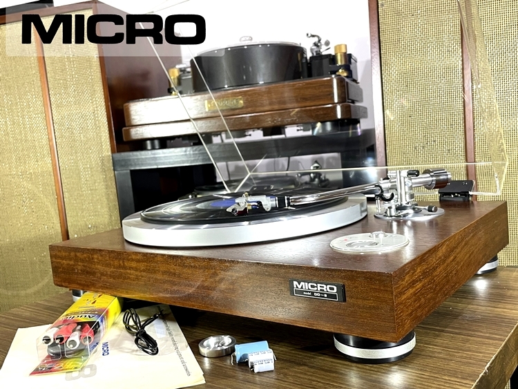 MICRO DD-8 MA-505搭載 レコードプレーヤー 当社メンテ/調整済品 Audio Station