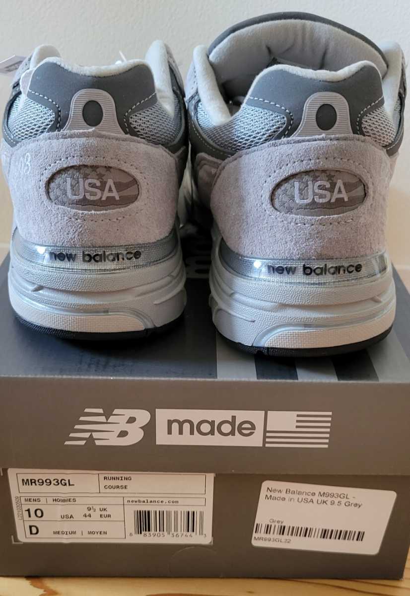 US10 28cm MR993GL ニューバランス new balance グレー 新品未使用