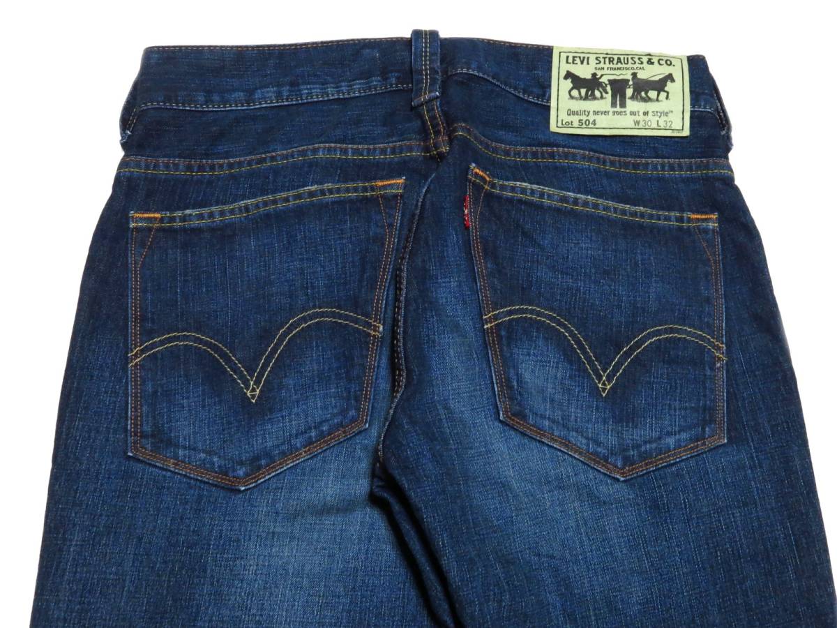 Levi's　リーバイス　ストレッチデニムパンツ504　STRAIGHT　W30（W実寸約82cm）　※実寸W32相当　　（出品番号780）_画像6