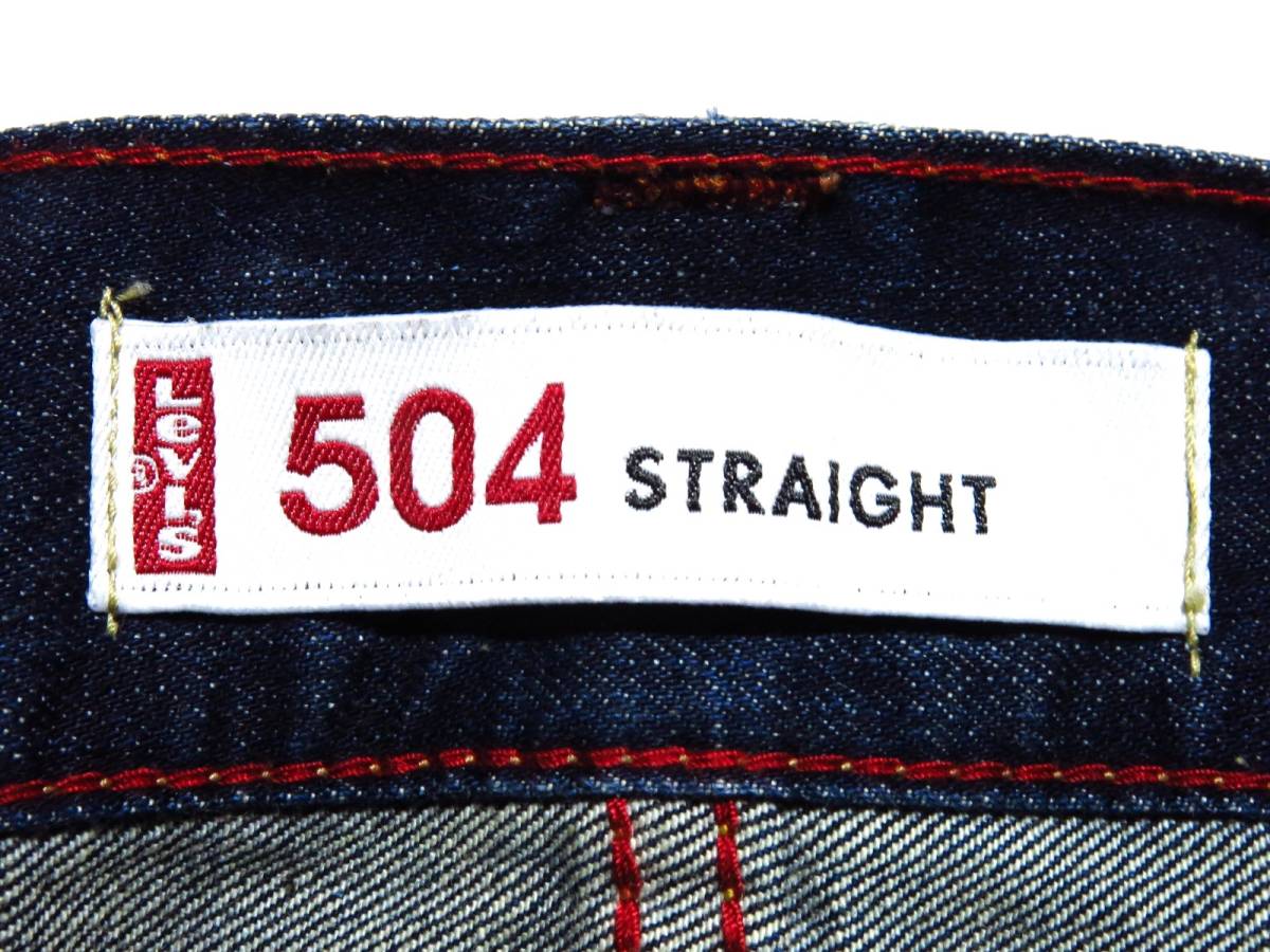 Levi's　リーバイス　ストレッチデニムパンツ504　STRAIGHT　W30（W実寸約82cm）　※実寸W32相当　　（出品番号780）_画像8