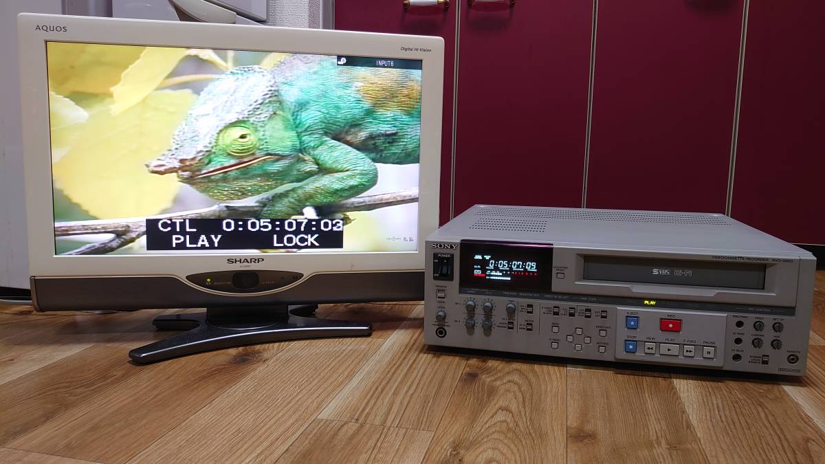 〇SONY SVO-5800【ソニー/ビデオカセットレコーダー/S-VHS/再生確認