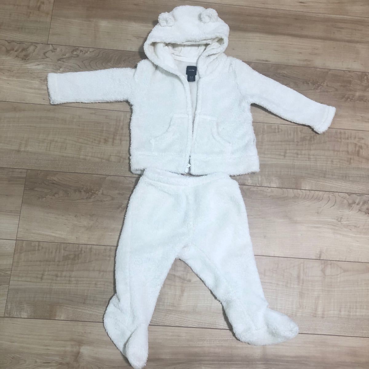 Gap(babyGap) クマ耳 モコモコパーカー セットアップ 70cm(6~12ヶ月) 上下セット