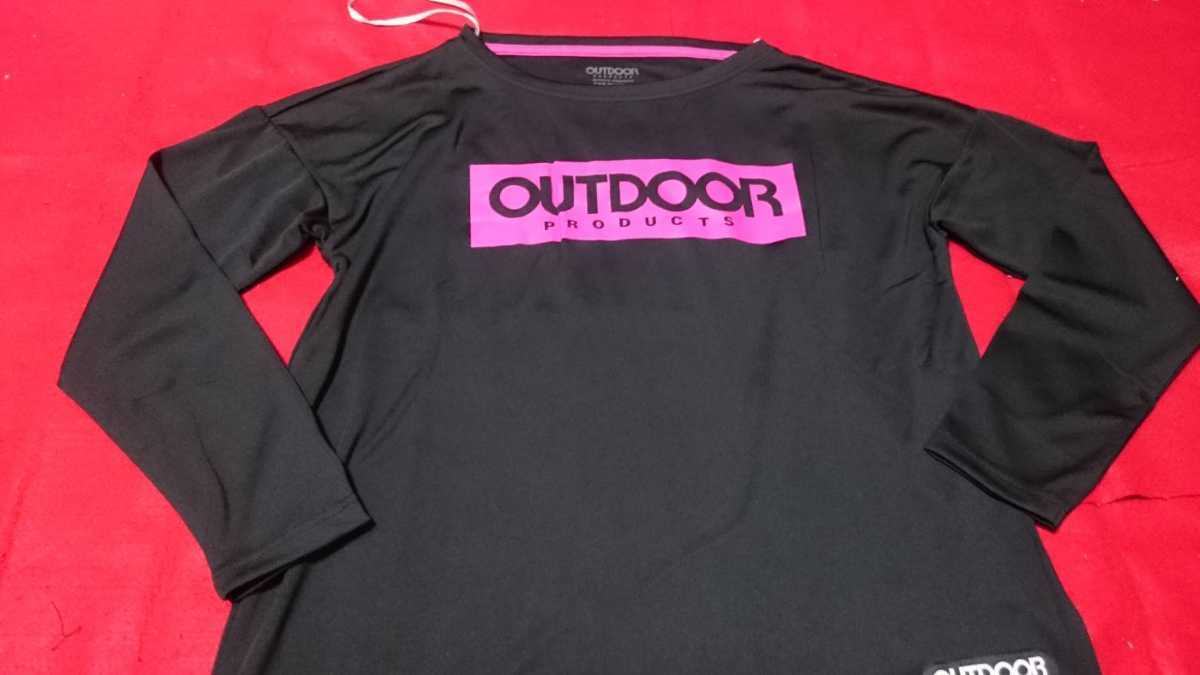 【新品】OUTDOOR　速乾長袖Tシャツ　レディースL　黒_画像1