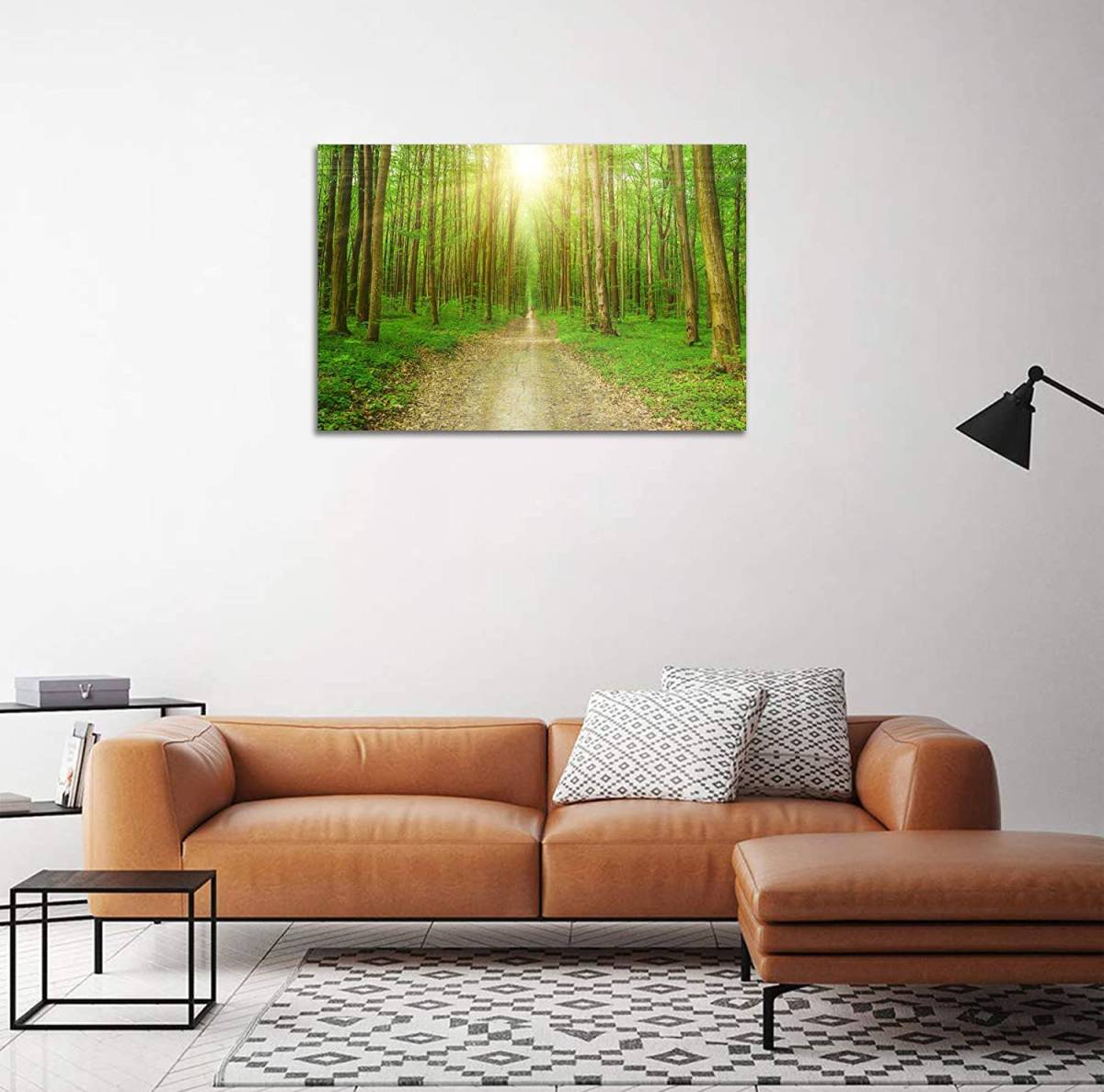  forest. middle. light art panel nature interior scenery ornament part shop decoration equipment ornament . canvas picture stylish better fortune abroad art appreciation pattern change 