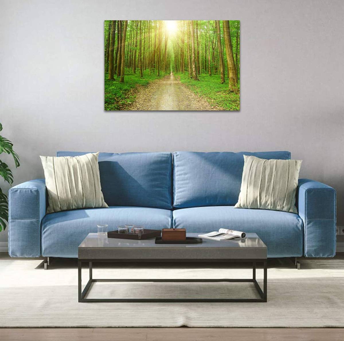  forest. middle. light art panel nature interior scenery ornament part shop decoration equipment ornament . canvas picture stylish better fortune abroad art appreciation pattern change 