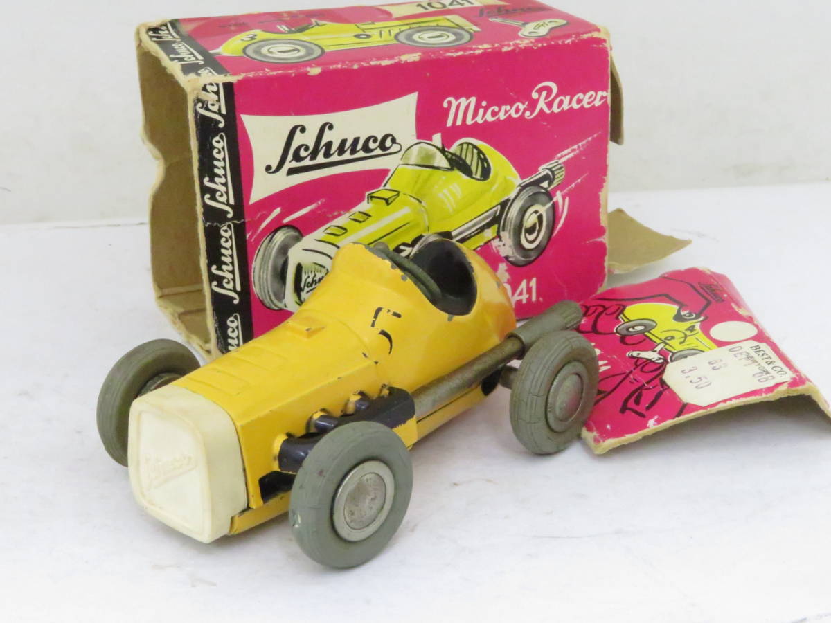 当時物 Schuco 1041 Micro Racer シュコー マイクロレーサー 難有 箱付(酷い傷み) 西ドイツ製 イニレ