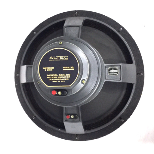 ALTEC 604-8G 同軸 2ウェイ スピーカーユニット ペア 動作確認 ALTEC 604-8G 同軸 2ウェイ スピーカーユニット ペア 動作確認