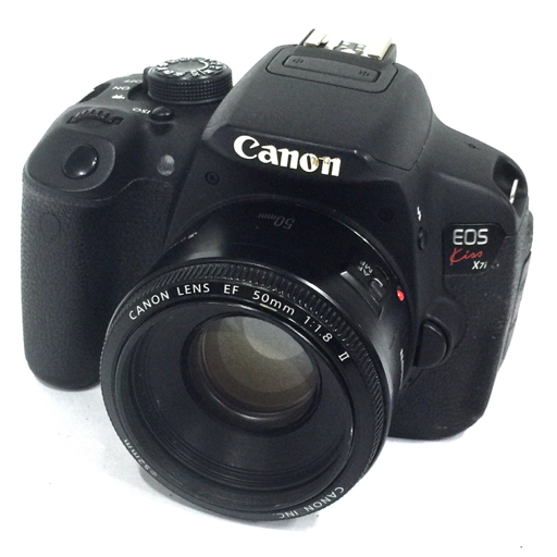 1円 Canon EOS Kiss X7i EF 50mm 1:1.8 デジタル一眼レフ カメラ