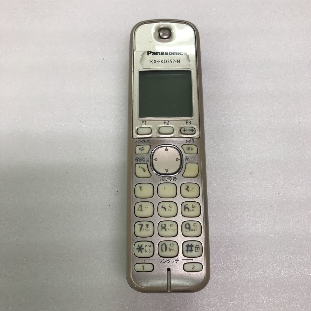 Panasonic パナソニック 電話機 子機 KX-FKD352-N バッテリー欠品 ジャンクの画像1