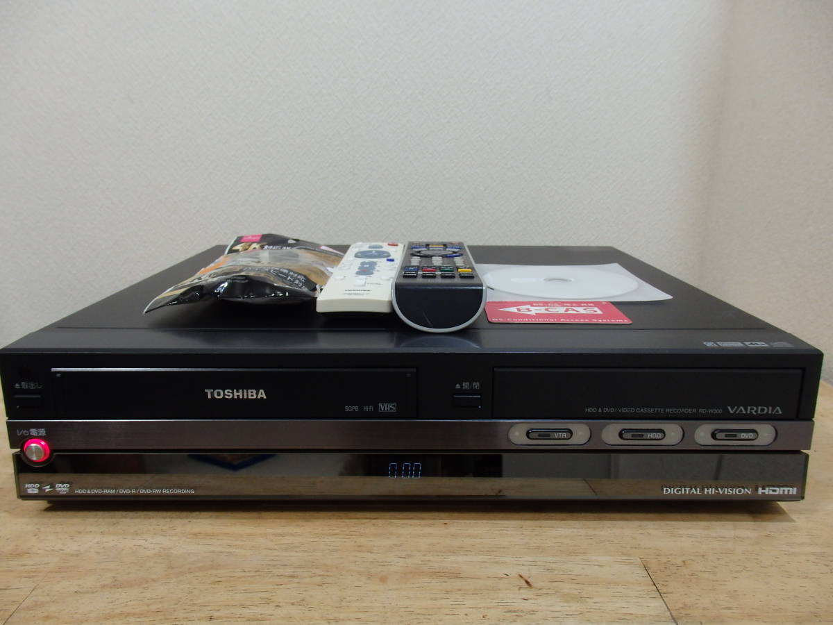 動作品 東芝 VARDIA RD-W301 VHS一体型HDD DVDレコーダー - 映像機器