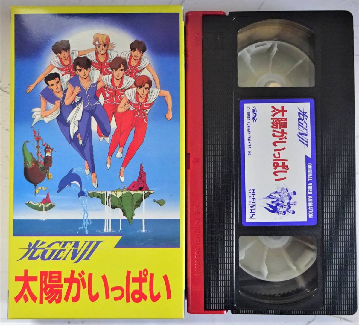  light GENJI gift sun . fully set VHS video & playing cards & picture book & illustration seal 