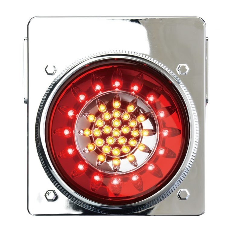 3連 1台分 セット 花魁 46 LED テールランプ レッド クリア ブレーキ スモール ウィンカー タイプ 6ユニット トラック OWRC-02-3_画像2