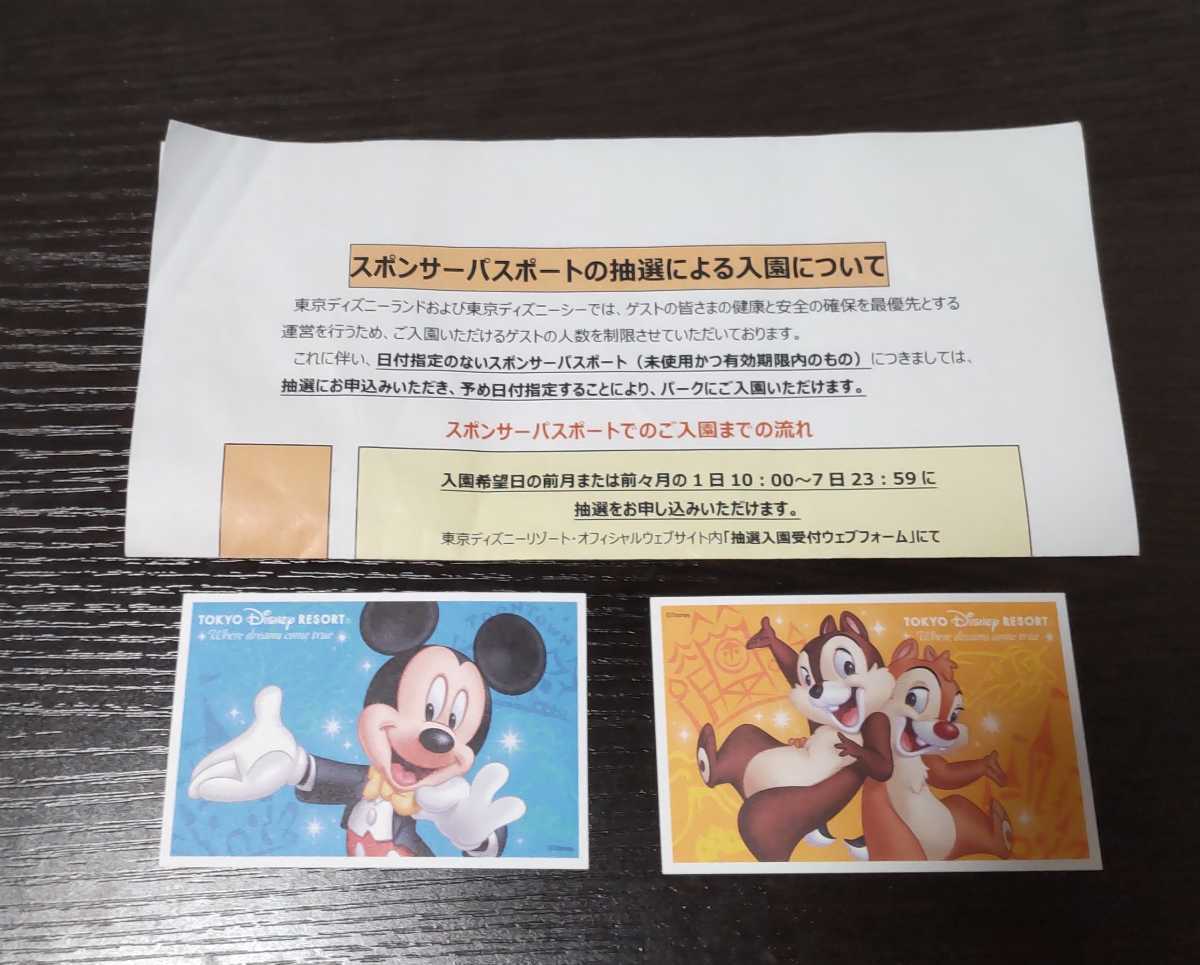 無料オーダー 東京ディズニーランド パスポート パークチケット ２枚 キャラクターグッズ