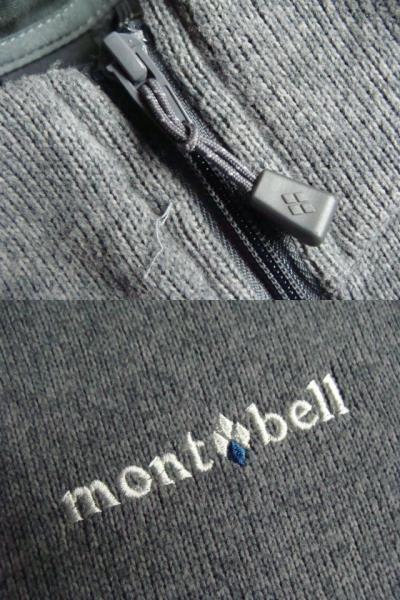 mont-bell モンベル ジップアップ フリースジャケット グレー (L)　　_画像6