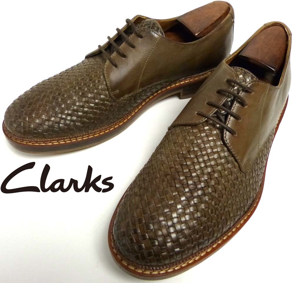 Clarks / クラークス 編み込み プレーントゥシューズ UK8 1/2(27.5cm