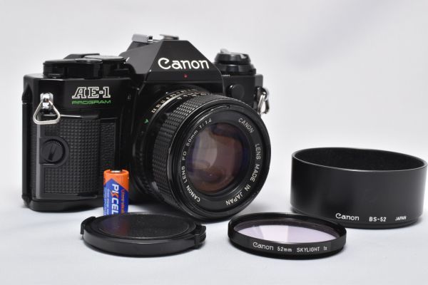 分解整備済】Canon AE-1 PROGRAM ブラック+NEW FD 50mm/f1.4(4200159