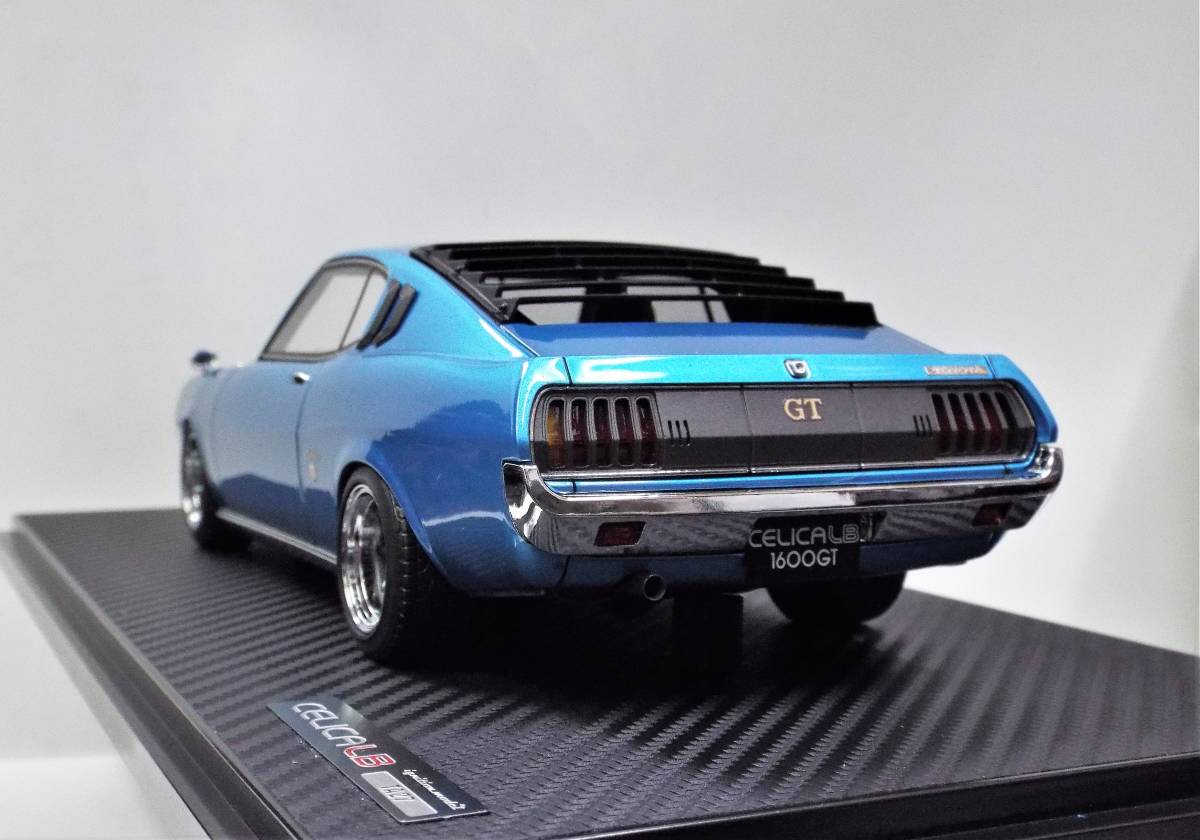 【イグニッションモデル】1/18 トヨタ セリカ 1600GT LB (TA27) 通称セリカリフトバック ブルーメタリック（IG2602) レジン製ミニカー _画像5