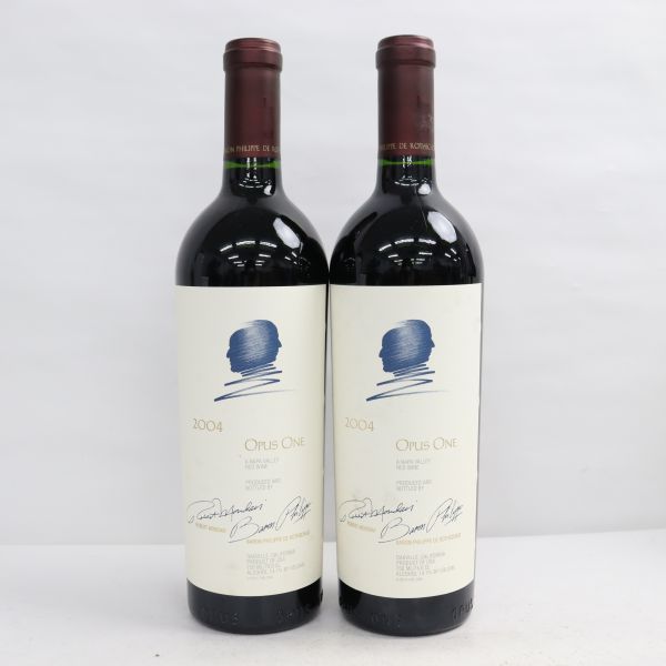 2本セット】OPUS ONE(オーパスワン)2004 14.1% 750ml ※ラベル汚れ