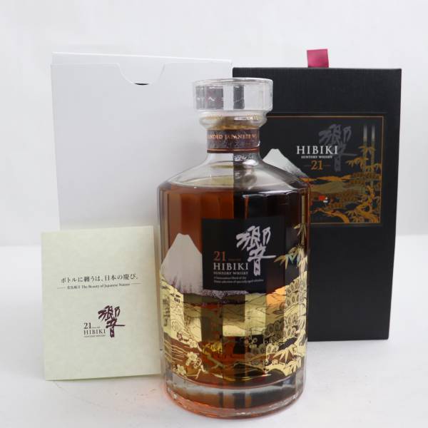 SUNTORY(サントリー)響 21年 意匠ボトル 花鳥風月 43% 700ml 特別セーフ 21年 響 サントリー 意匠ボトル 700ml 花鳥風月 その他