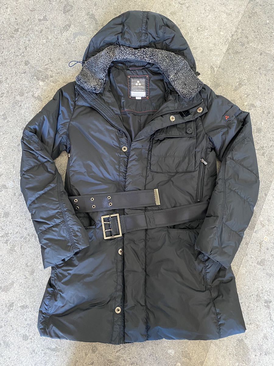 ( super-beauty goods )pyu- Terry Hurricane down jacket 46 down coat PEUTEREY HURRICANE navy Beams 