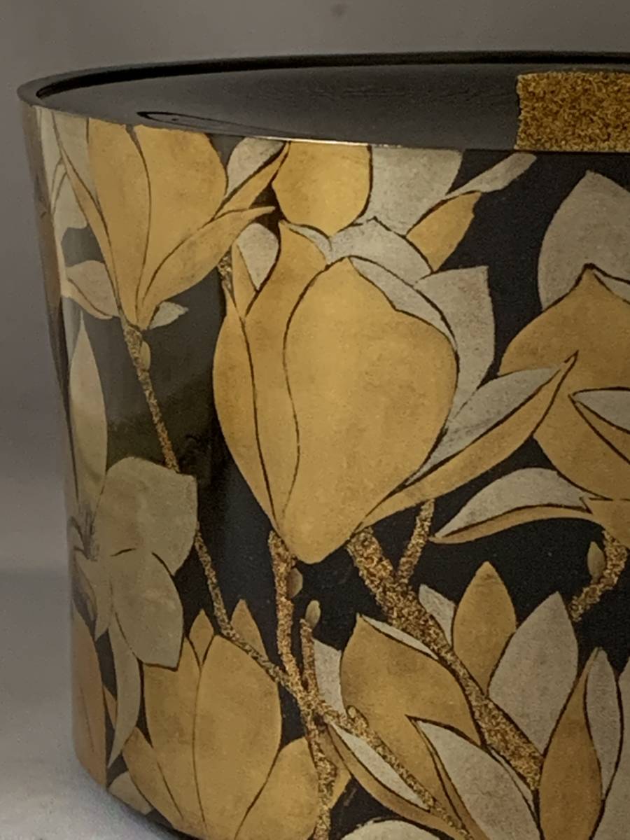 茶道具 漆器 寛 蒔絵 水指 木蓮 共箱 多田桂寛?! 茶道具 漆器 寛 蒔絵 水指 木蓮 共箱 多田桂寛?!